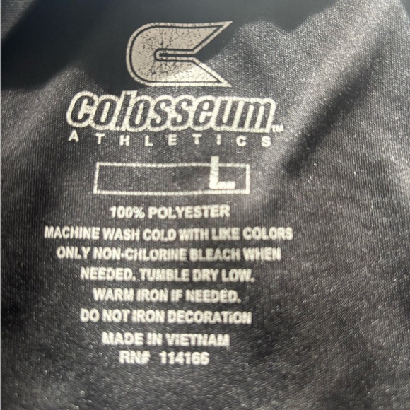 FSU Florida State Seminoles Men Large L  Polyester Wick Colosseum Logo Shirt EUC - Picture 2 of 3